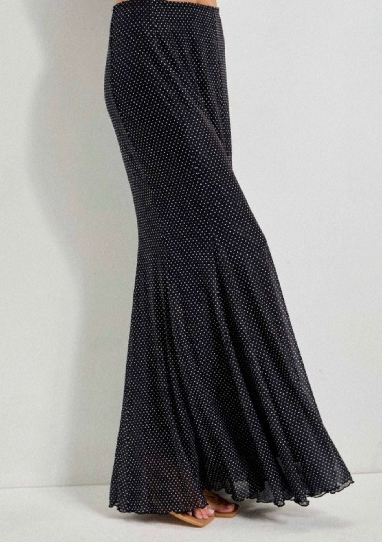 Polka Maxi Skirt