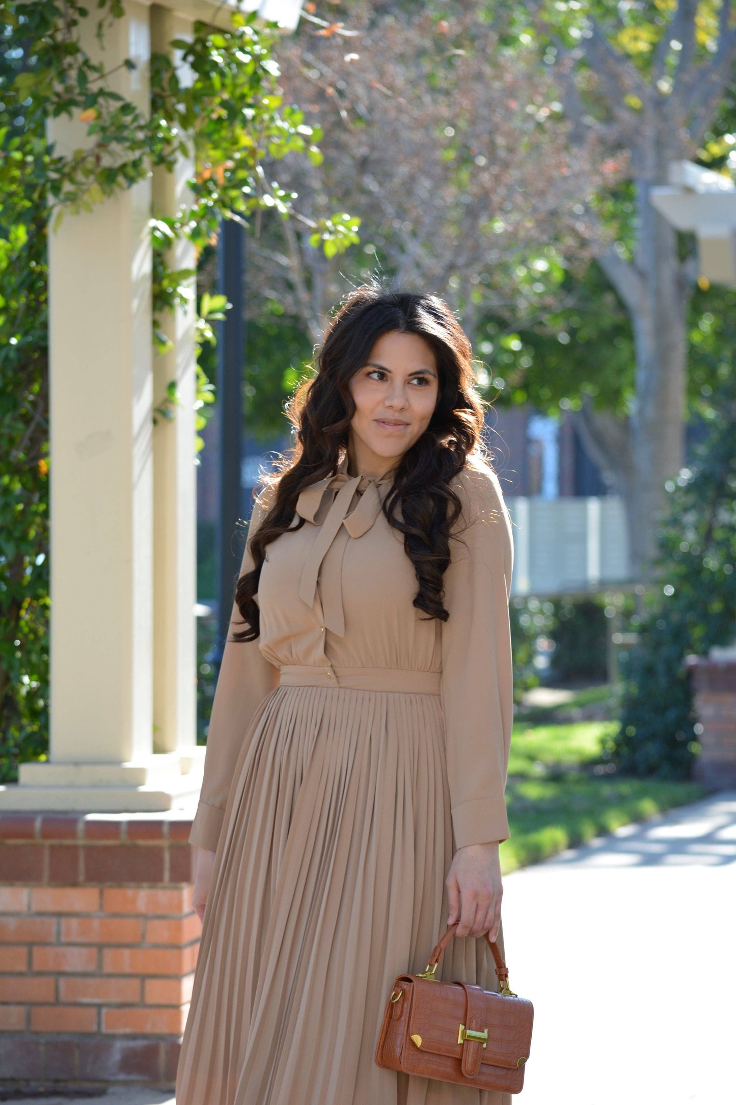 Alexandra Pleated Dress