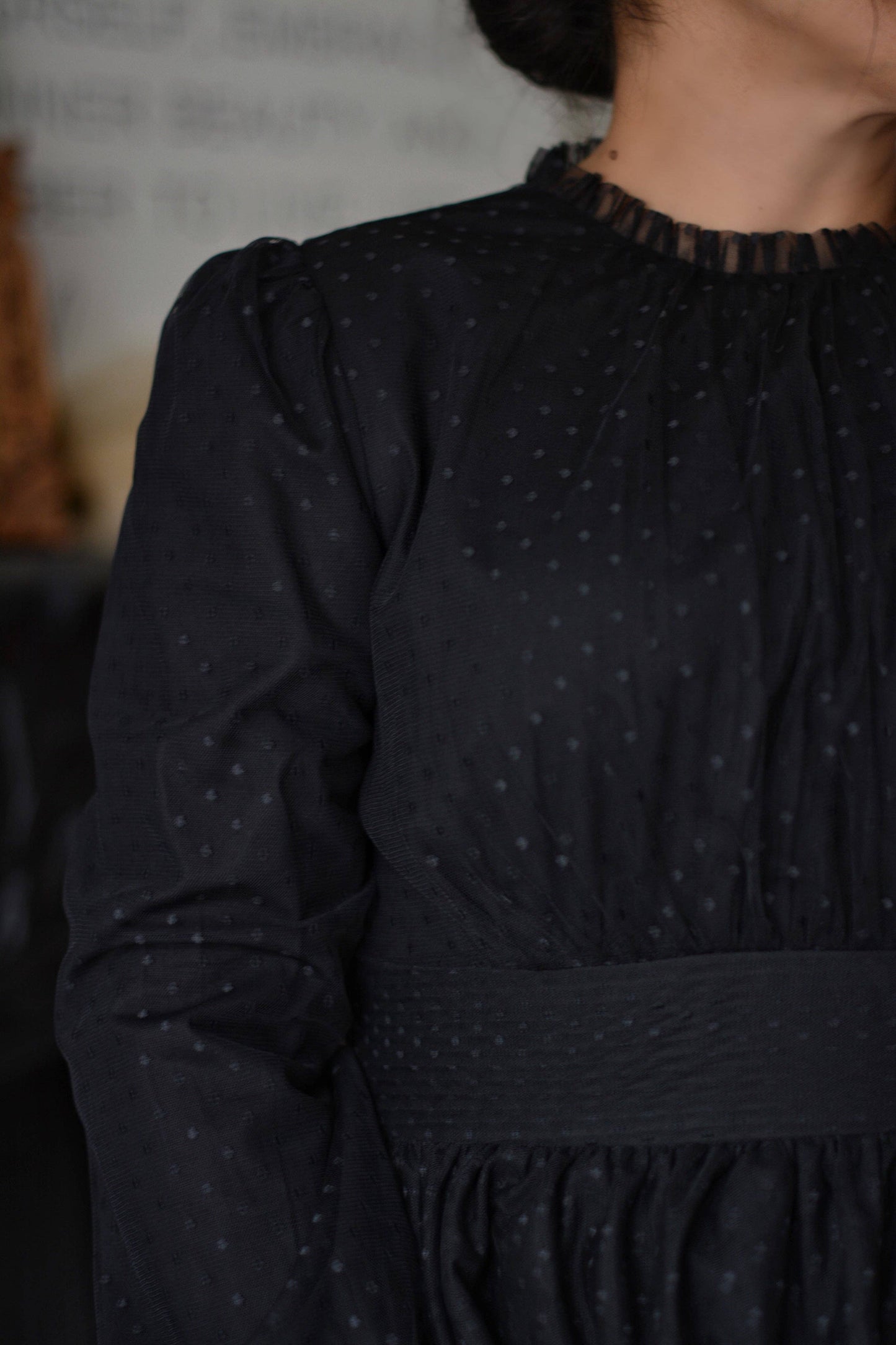 Thea Black Tulle Dress