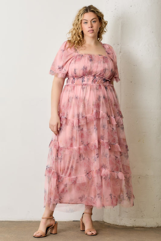 Dainty Tulle Maxi Dress