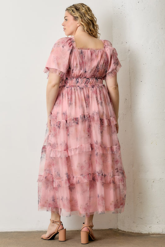 Dainty Tulle Maxi Dress