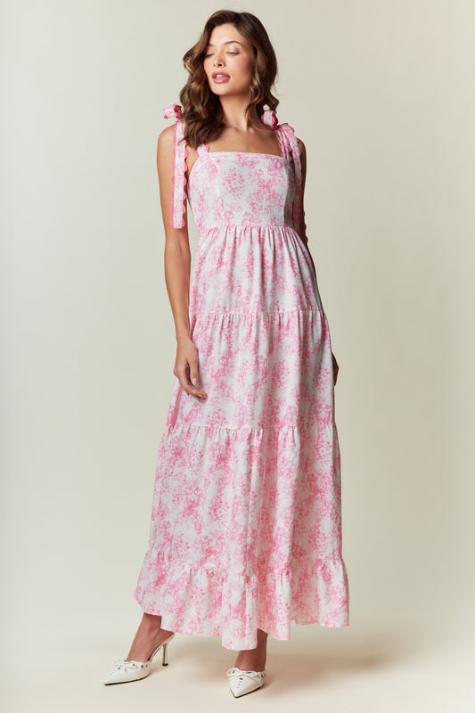 Rose Floral Maxi Dress