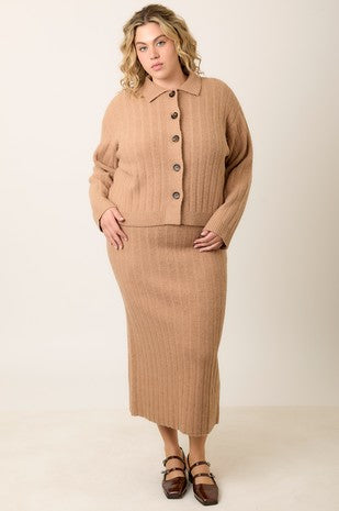 Cora Ribbed Sweater Set